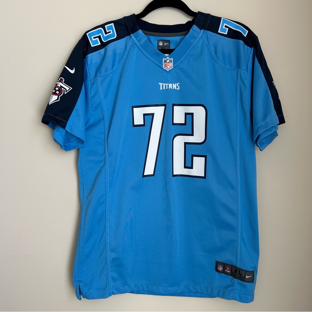 Tennessee Titans Football Nike On Field Jersey Blue #72 Oher NFL Sz XL 18/20